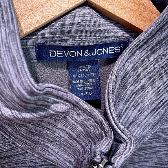 Bojangles Full Zip Tech Vest Jacket Gray Fleece Lined Employee Uniform Mens XL - Picture 5 of 5